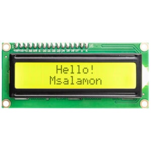 Wyświetlacz LCD 2x16 znaków zielony HD44780