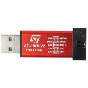 Programator ST-Link V2 do STM32 i STM8 czerwony