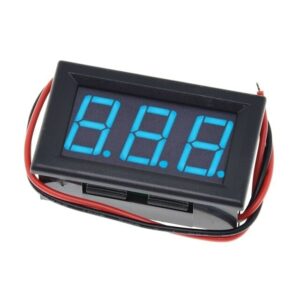 Woltomierz AC LED, miniaturowy miernik 0.56" - niebieski