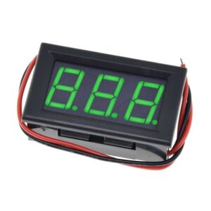 Woltomierz AC LED, miniaturowy miernik 0.56" - zielony