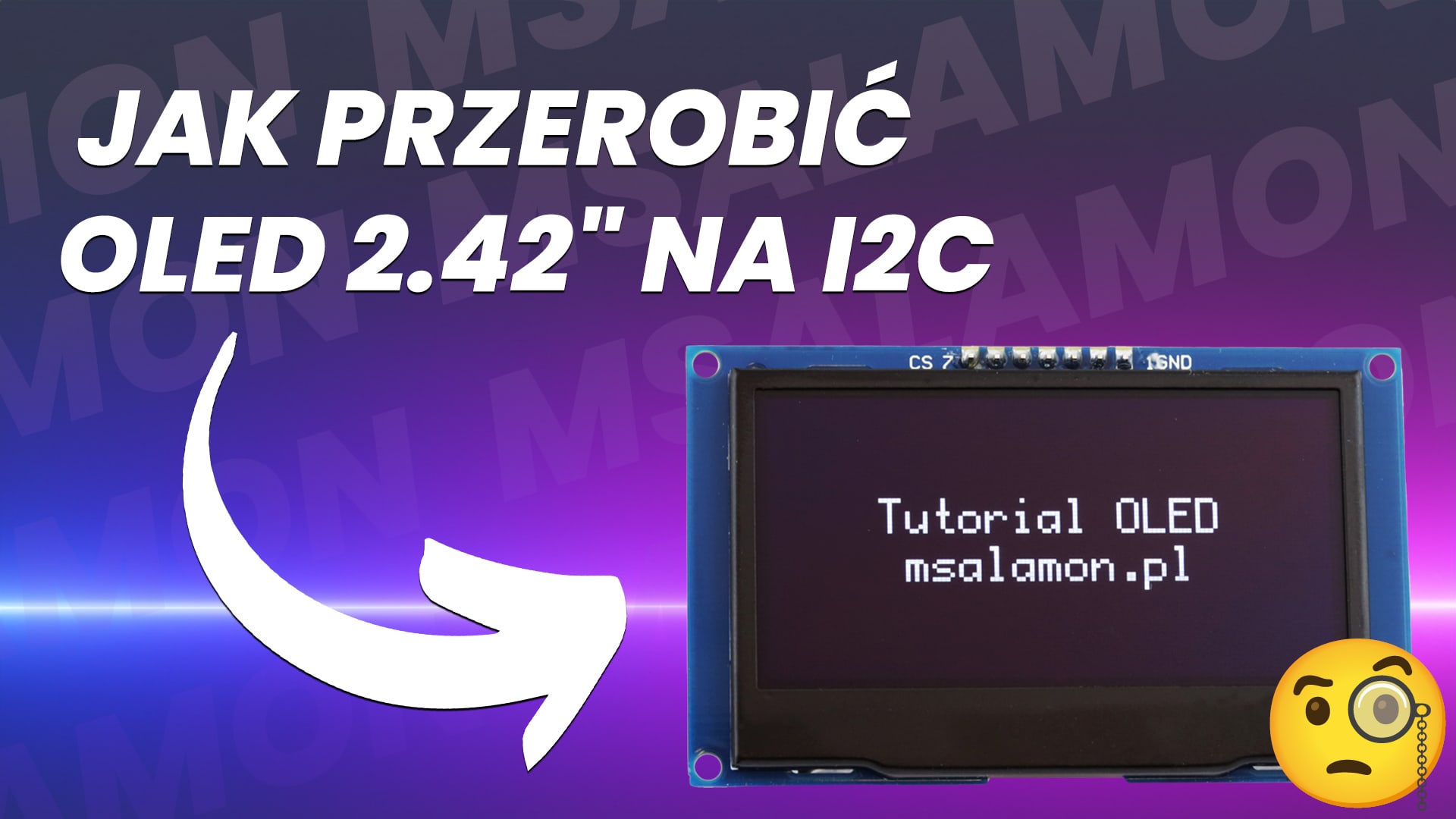 Modyfikacja wyświetlacza OLED 2.42″ SSD1309 z trybu SPI na tryb I2C