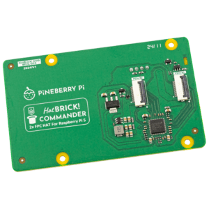 Adapter PCIE do Raspberry PI 5 na 2X PCIe Pineberry Pi HatBRICK! Commander