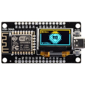ESP8266 NodeMCU z wyświetlaczem OLED 0,96" 128x64px I2C CH340 z USB-C