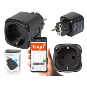 Inteligentne gniazdko sterowane WiFi TUYA V3 czarne