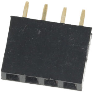 Gniazdo goldpin 1x4 pin żeńskie proste 2.54mm