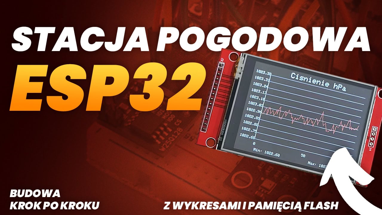 Budowa stacji pogodowej na ESP32 z wykresami i pamięcią Flash